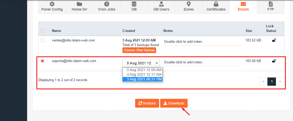 email jetbackup5 1