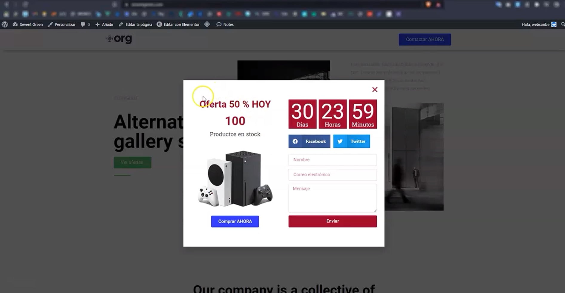 COMO HACER POPUPS EN WORDPRESS CON ELEMENTOR